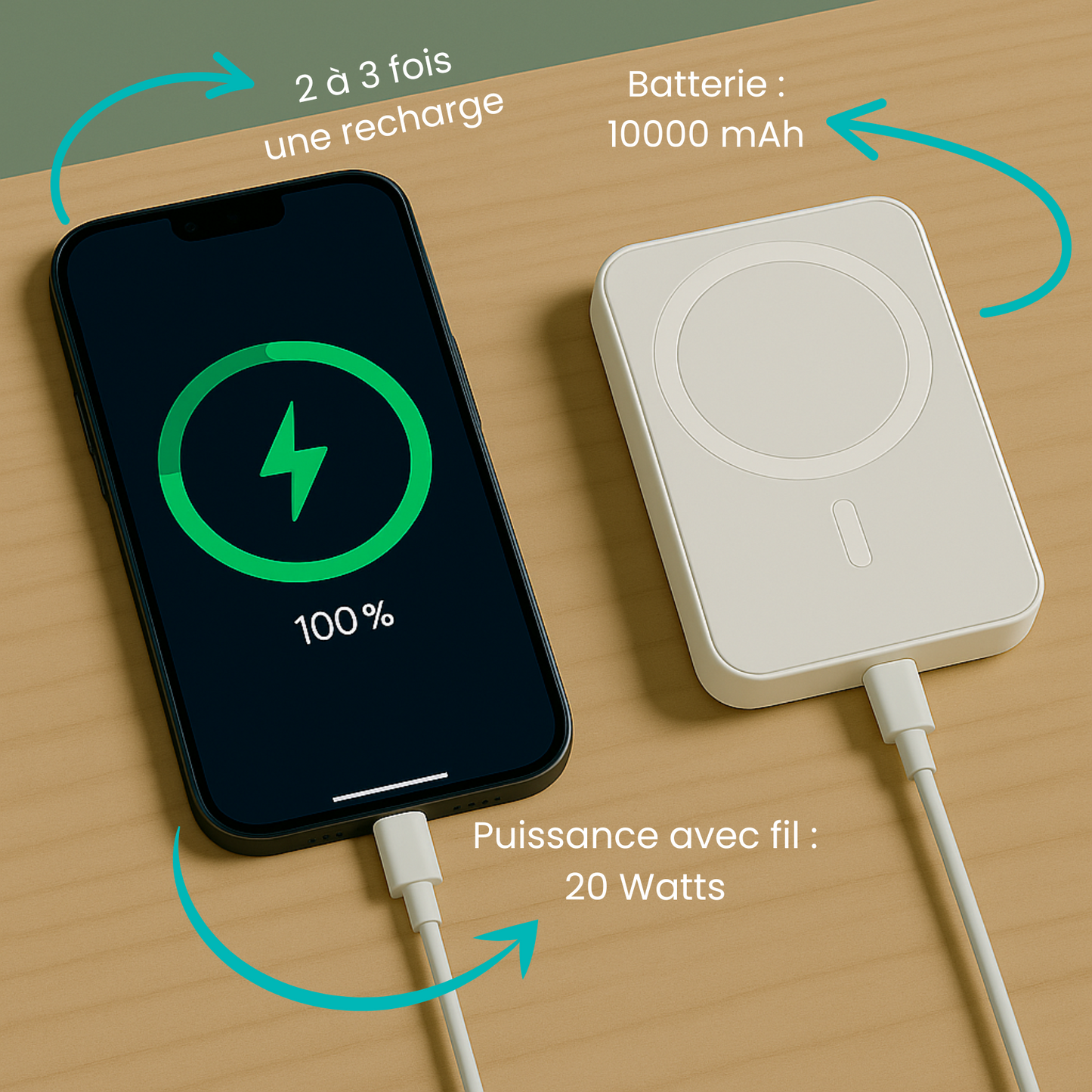 Batterie Externe sans fil - MagSafe